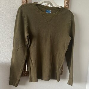 L.L. Bean Men's Crewneck Sweater in Olive